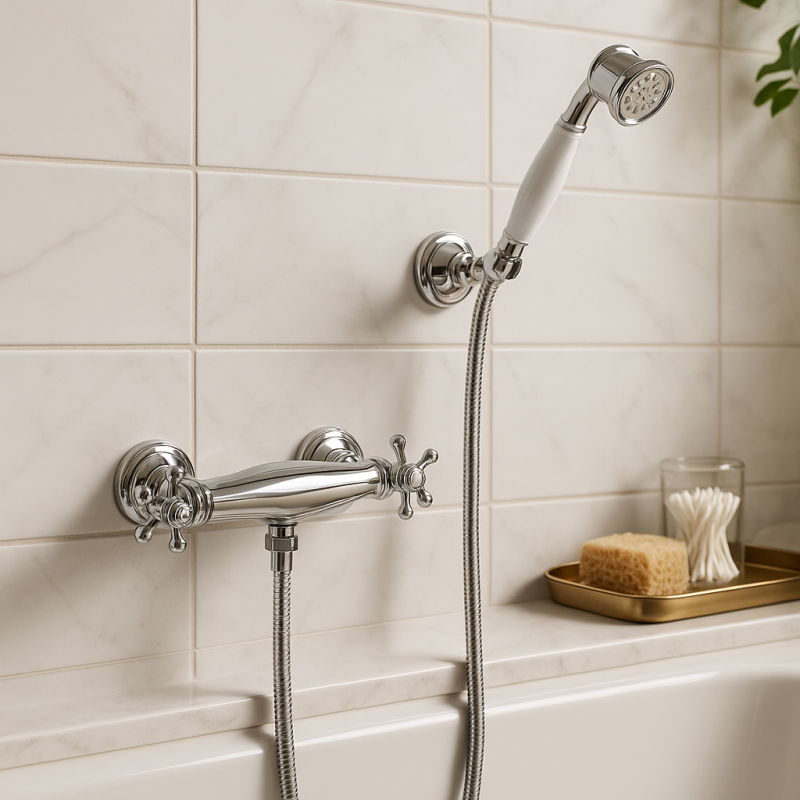 Huber Croisette Douchethermostaat met handdouche Chroom CSD0101021